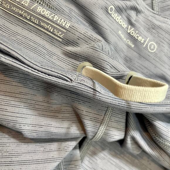 Outdoor Voices Womens 7/8 Leggings Pants Heathered Gray & Blue Size Small - Picture 8 of 8